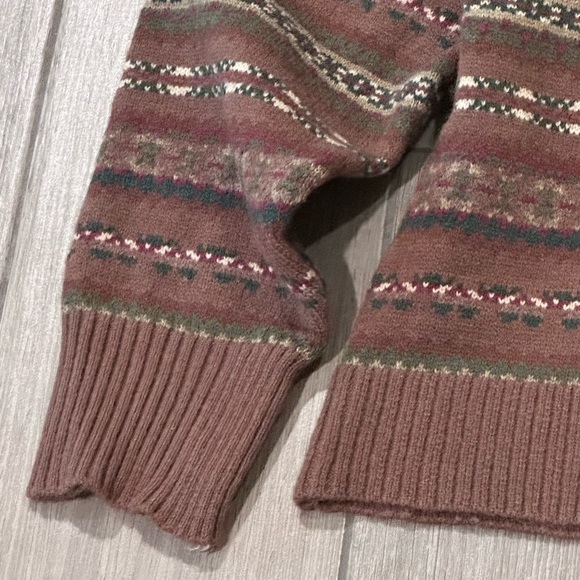 NWT Bailey Rose Women's Brown Striped Sweater Cropped Style Size M - Picture 5 of 12